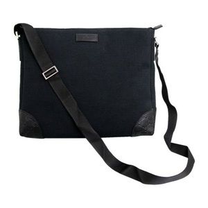 Gucci nylon canvas/leather crossbody messenger bag